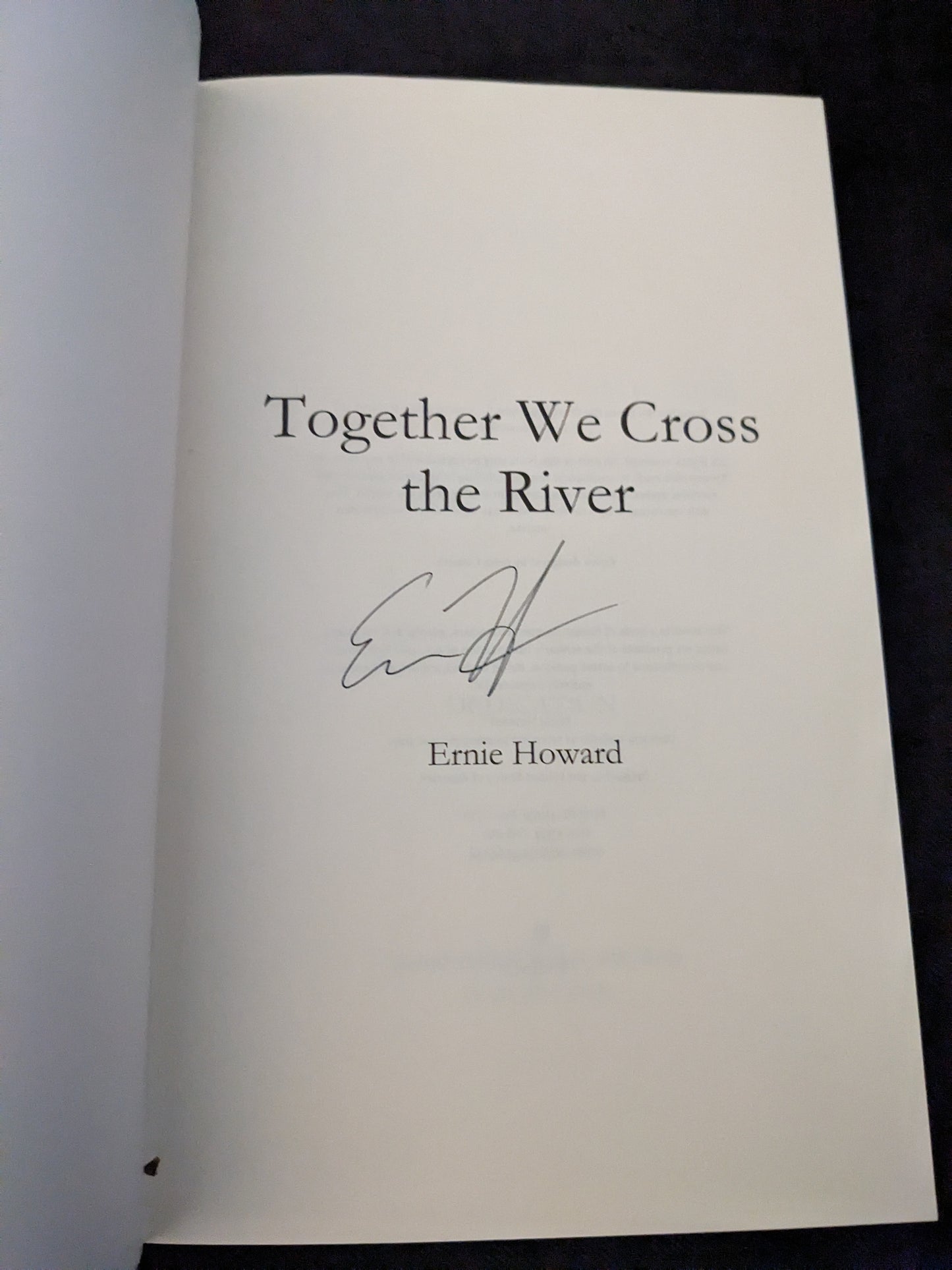 Together We Cross the River Signed Paperback