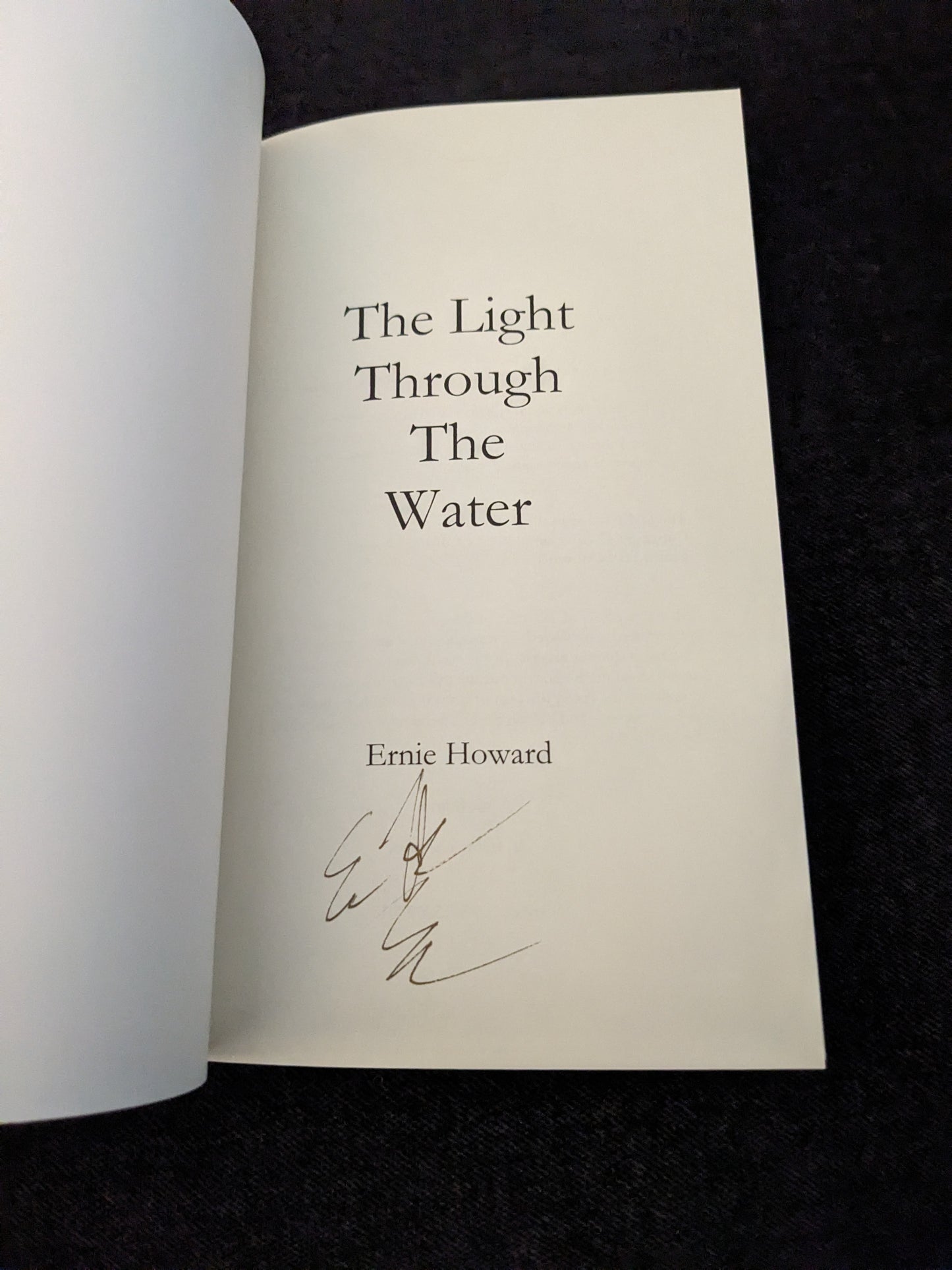 The Light Through the Water Signed Paperback