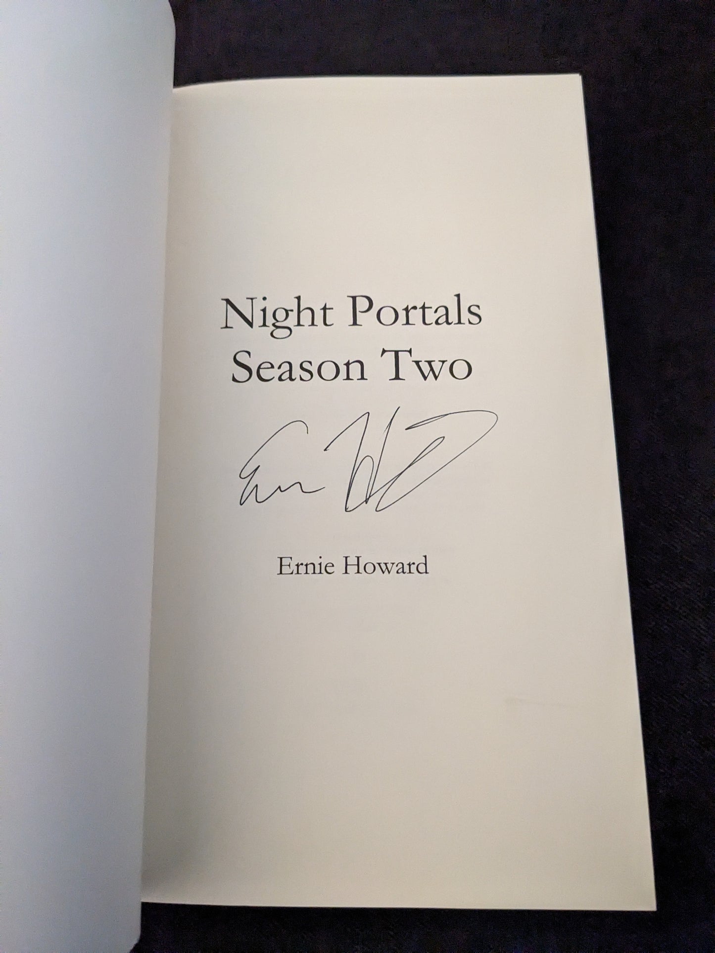 Night Portals Season Two Signed Paperback