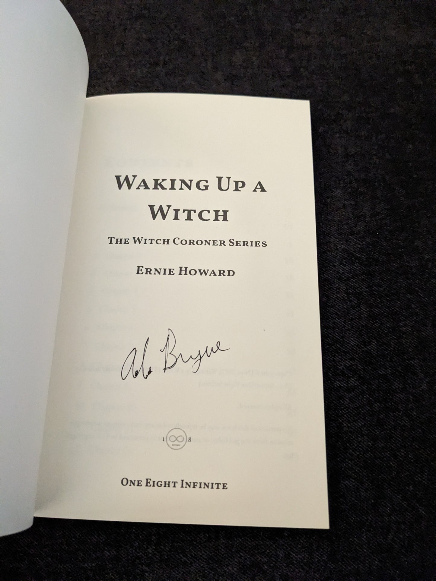 Waking Up a Witch (The Witch Coroner Series) Signed Paperback