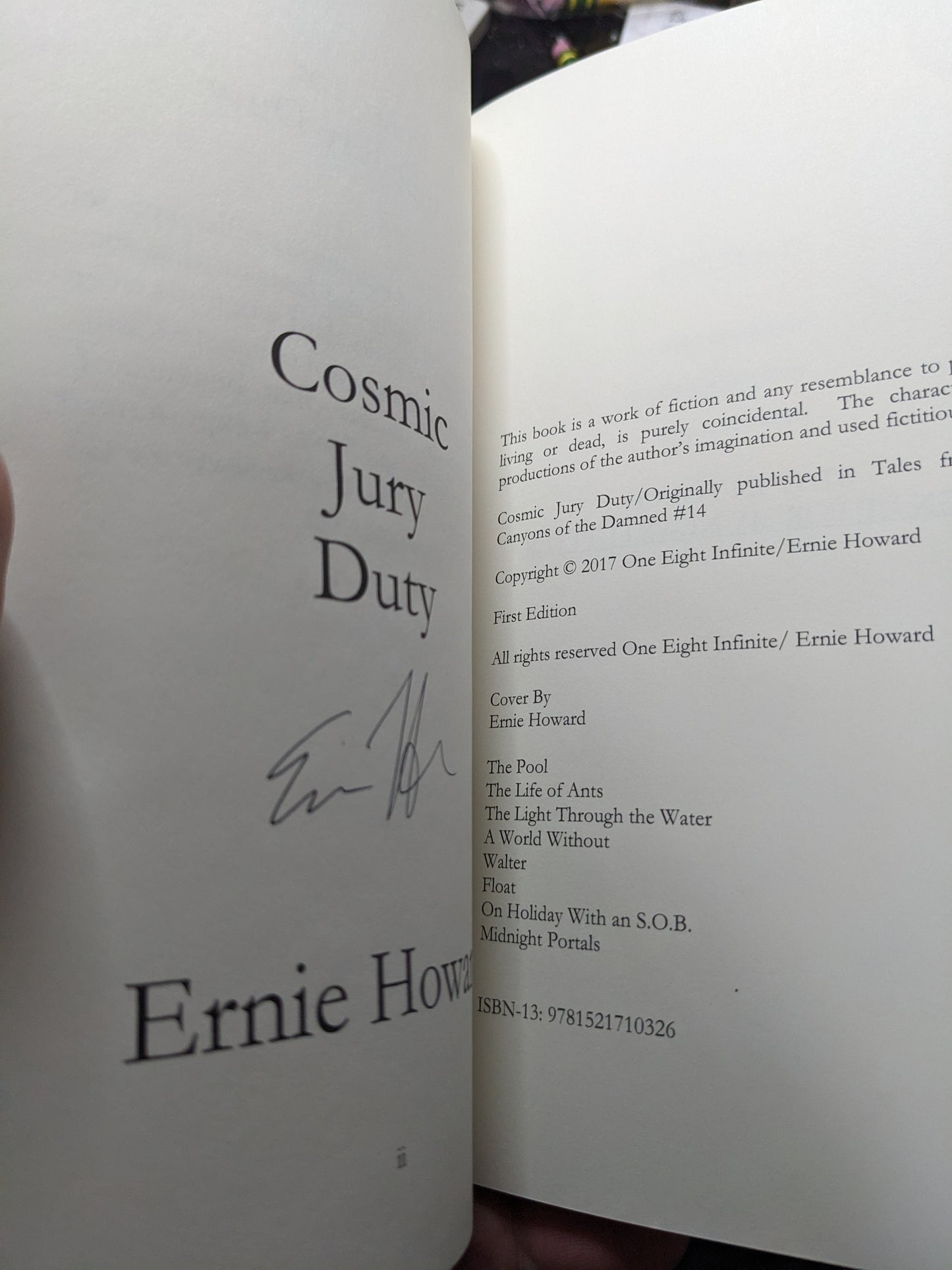 Cosmic Jury Duty Signed Paperback